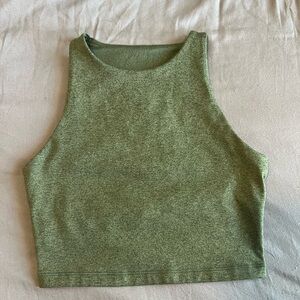 Old Navy Forest Green CloudComfy Go-Dry Snug Crop Top Size Small